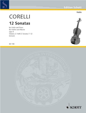 12 Sonaten op.5 Band 2 (Nr.7-12) fr Violine und Bc
