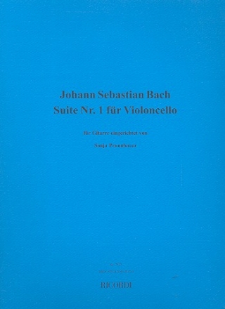 Suite Nr.1 BWV1007 für Gitarre Verlagskopie