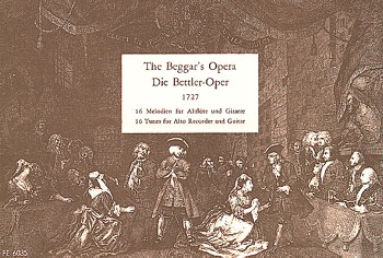 Melodien aus The Beggar's Opera fr Altblockflte und Gitarre Partitur