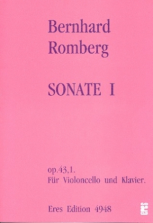 Sonate op.43,1 fr Violoncello und Klavier