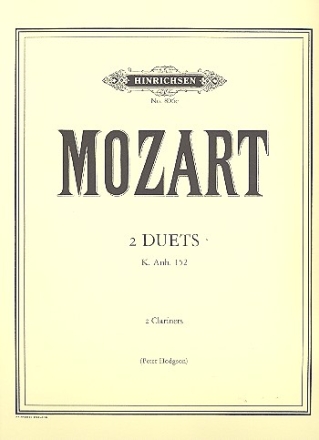 6 Duets vol.2 for 2 clarinets score