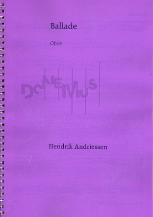 Ballade for oboe and piano