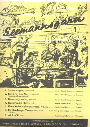Seemannsgarn Band 1: fr Gesang und Klavier