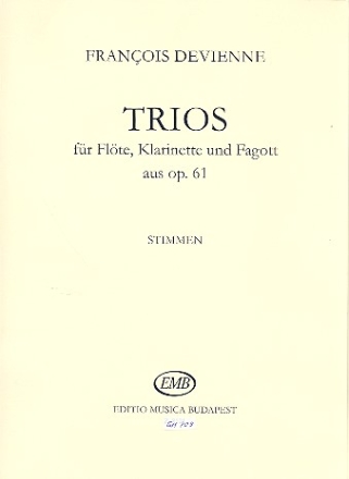 3 Trios aus op.61 fr Flte, Klarinette und Fagott Stimmen