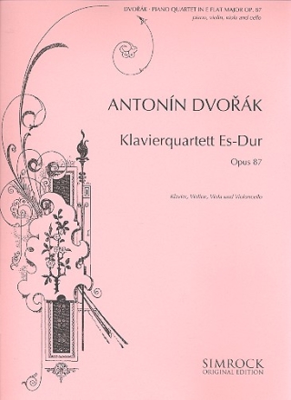 Quartett Es-Dur op.87 fr Klavier, Violine, Viola und Violoncello