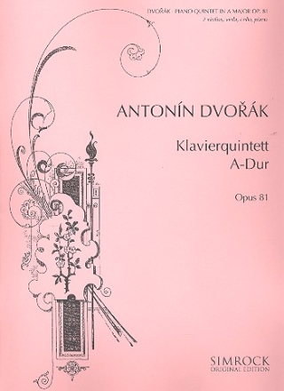 Quintett A-Dur op.81 fr Klavier und Streichquartett Stimmen
