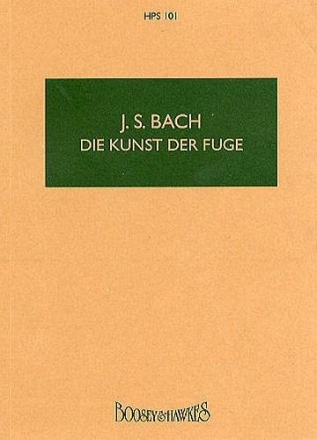 Die Kunst der Fuge BWV 1080 fr Orchester Studienpartitur