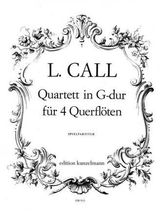 Quartett G-Dur fr 4 Flten Spielpartitur