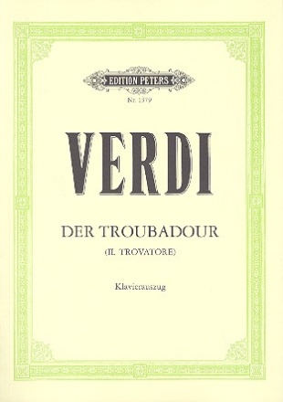 Der Troubadour Oper Klavierauszug (dt/it)