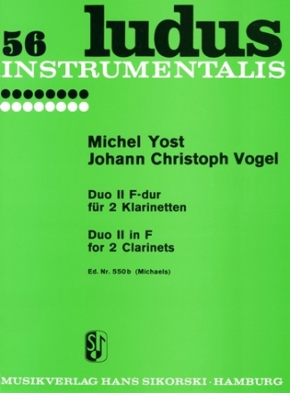 Duo F-Dur Nr.2 fr 2 Klarinetten Spielpartitur