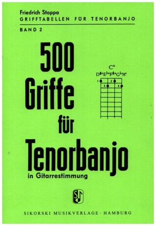 500 Griffe fr Tenorbanjo in Gitarrenstimmung