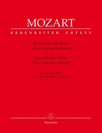 4 Quartette fr Flte und Streichtrio Stimmen