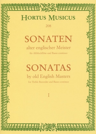 Sonaten alter englischer Meister Band 1 fr Altblockflte und Klavier