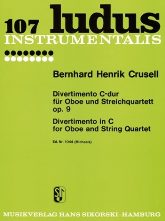 Divertimento C-Dur op.9 fr Oboe und Streichquartett Stimmen