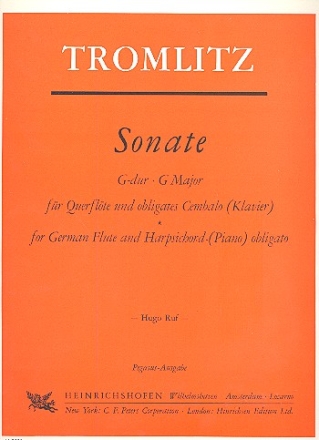 Sonate G-Dur fr Flte und obligates Cembalo (Klavier)