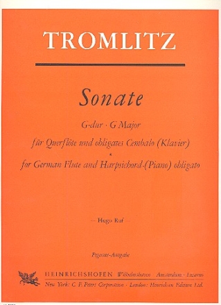 Sonate G-Dur  fr Flte und obligates Cembalo (Klavier)
