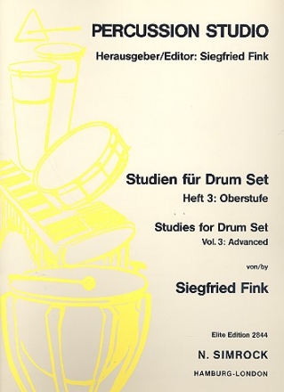 Studien für Drumset Band 3 - Oberstufe für Drumset