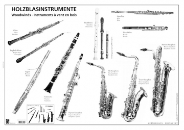 Holzblasinstrumente Poster