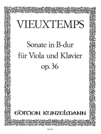 Sonate B-Dur op.36 für Viola und Klavier