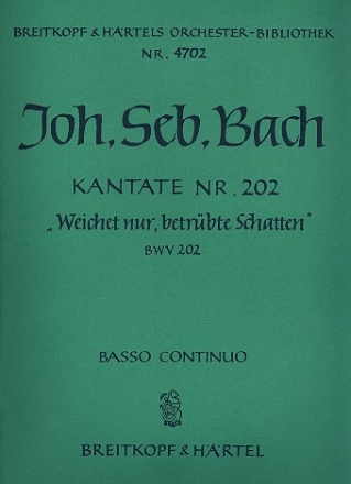 Weichet nur betrbte Schatten Kantate Nr.202 BWV202 Cembalo