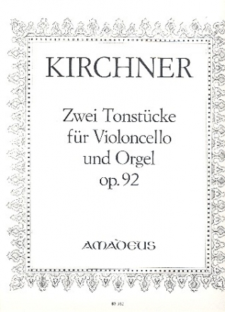 2 Tonstücke op.92 für Violoncello und Orgel