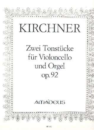 2 Tonstcke op.92 fr Violoncello und Orgel