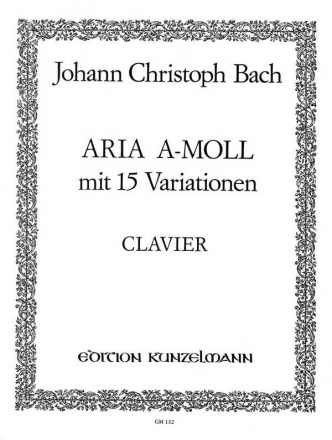 Aria a-moll mit 15 Variationen fr Cembalo