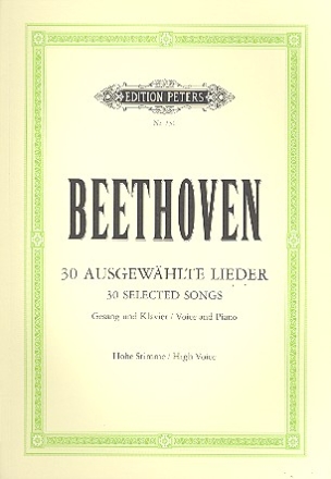 30 ausgewhlte Lieder fr hohe Singstimme und Klavier