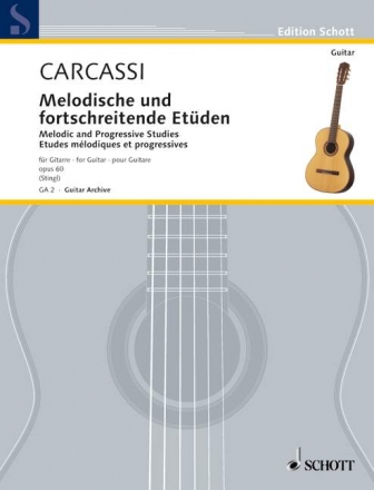 Melodische und fortschreitende Etden op.60 fr Gitarre