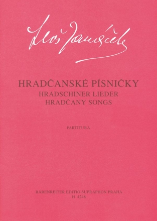 Hradschiner Lieder fr Frauenchor, Flte und Harfe Partitur (ts/dt/en)