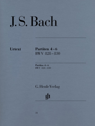 Partiten Band 2 (Nr.4-6) BWV828-830 fr Klavier