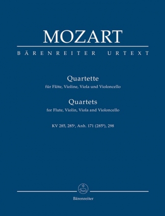 Quartette fr Flte, Violine, Viola und Violoncello Studienpartitur