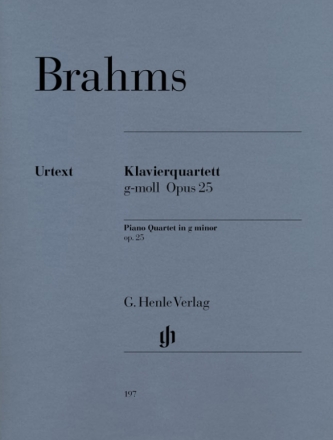 Klavierquartett g-Moll op.25 fr Klavier, Violine, Viola und Violoncello Stimmen