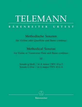 Methodische Sonaten Band 3 fr Violine (Fl) und Bc