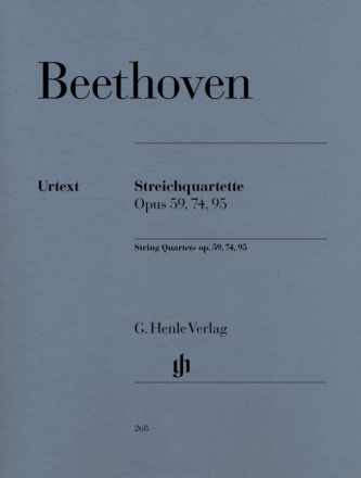 Streichquartette op.59, 74, 95  Stimmen