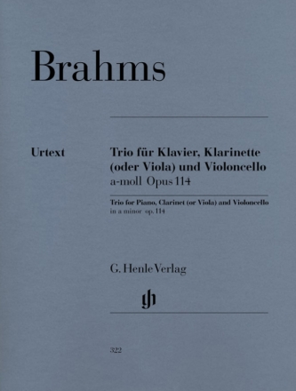 Trio a-Moll op.114 fr Klavier, Klarinette (Viola) und Violoncello