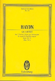 Streichquartett G-Dur op.76,1 Studienpartitur 