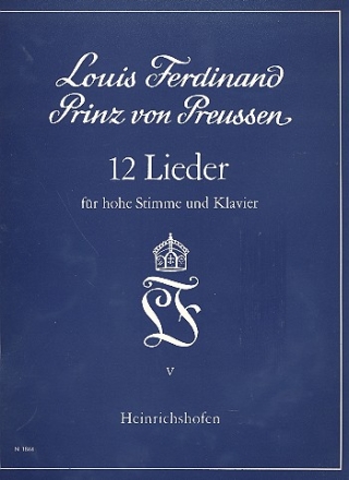 12 Lieder Band 5 fr hohe Singstimme und Klavier (dt)