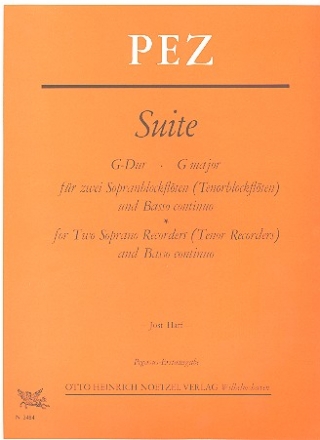 Suite G-Dur fr 2 Sopranblockflten und Klavier