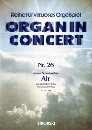 Air aus der Suite D-Dur fr Orgel