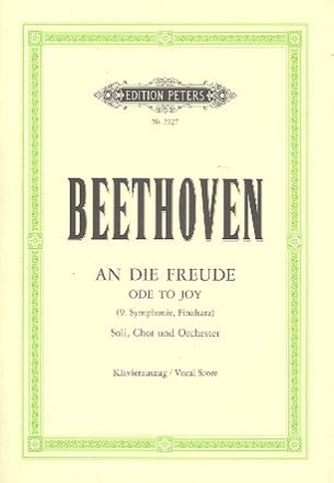 An die Freude op.125 fr Soli, gem Chor und Orchester Klavierauszug