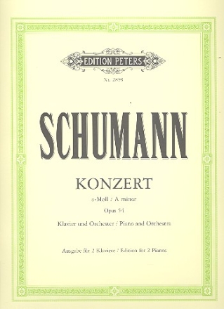 Konzert a-Moll op.54 fr Klavier und Orchester fr 2 Klaviere