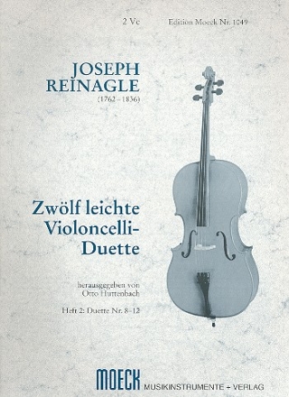 12 leichte Duette Band 2 (Nr.8-12) fr 2 Violoncelli 2 Spielpartituren