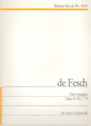 3 Sonaten op.8,7-9 fr 2 Violoncelli 2 Spielpartituren