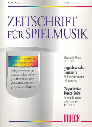 Jugoslawische Tanzsuite fr 5 Blockflten (Sopranino und SATB) Spielpartitur