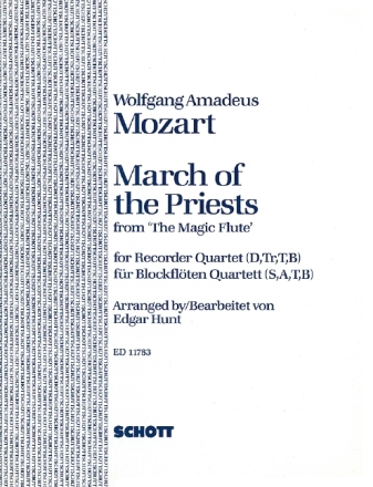 March of the Priests from 'Die Zauberflte' for 3 recorders score