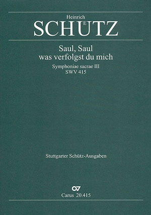 Saul Saul was verfolgst du mich op.12,18 Geistliches Konzert Partitur dt/en