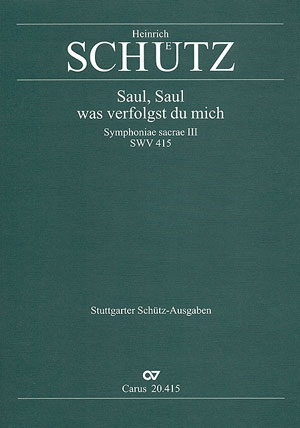 Saul Saul was verfolgst du mich op.12,18 Geistliches Konzert Partitur dt/en