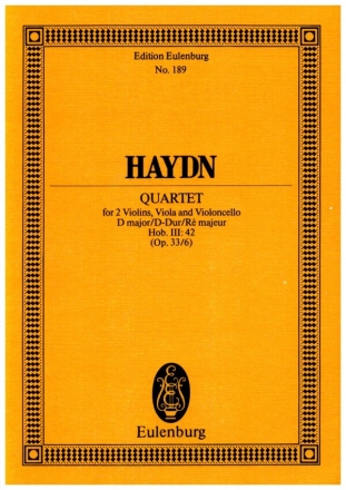 Streichquartett op.33,6 Hob.III:42 fr Streichquartett Studienpartitur