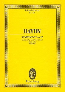 Sinfonie G-Dur Nr.92 Hob.I:92 fr Orchester Studienpartitur